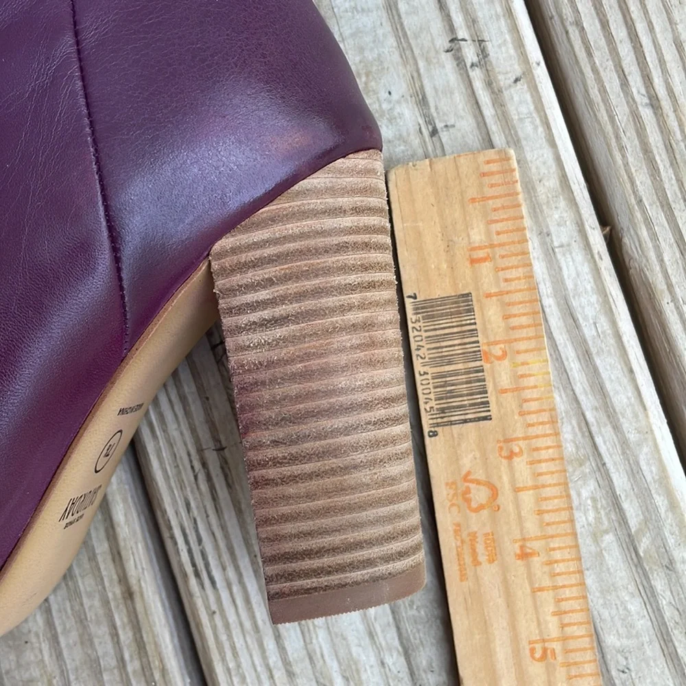 NIB- Kate Spade Saturday Burgundy Leather Knee High Block Heel Boots size 7.5